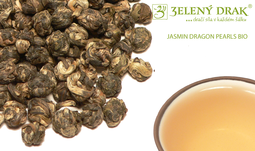 CHINA JASMIN DRAGON PEARLS BIO • bílý čaj