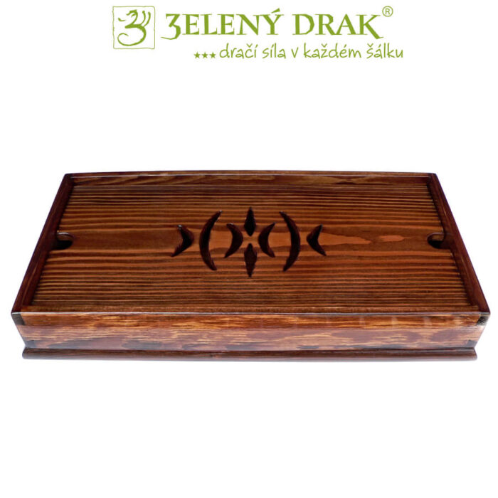 DŘEVĚNÉ ČAJOVÉ MOŘE 40X20X6 CM - Obrázek 1