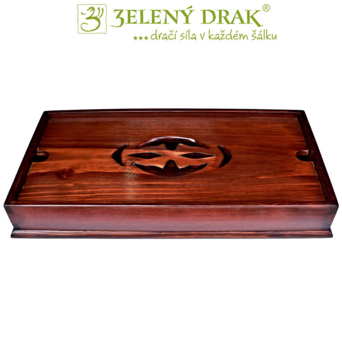 DŘEVĚNÉ ČAJOVÉ MOŘE 40X20X6 CM - Obrázek 1