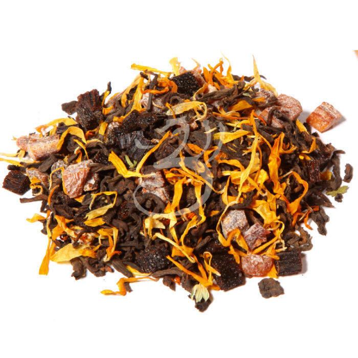 PUERH BROSKEV A VANILKA • pravý černý čaj - Obrázek 1