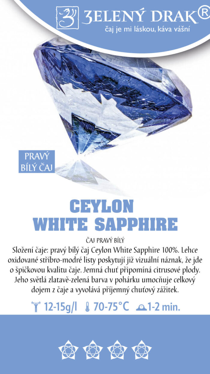 CEYLON WHITE SAPPHIRE • BÍLÝ SAFÍR BIO - Obrázek 2