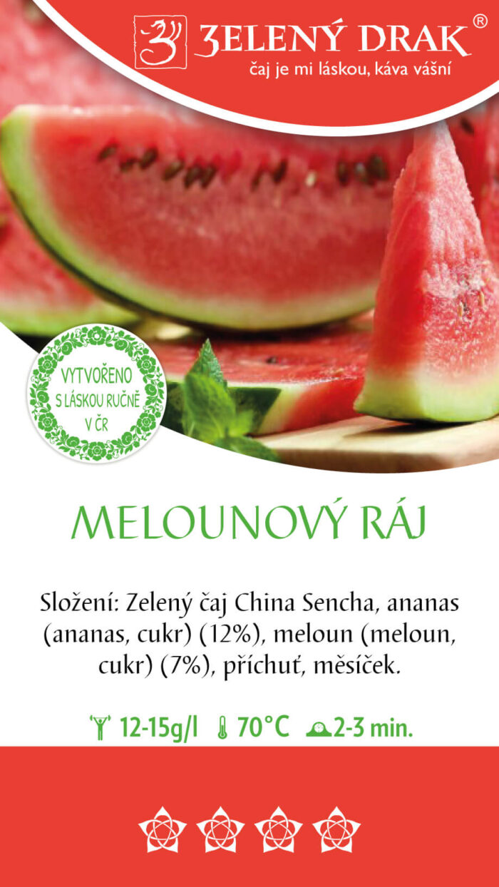 MELOUNOVÝ RÁJ • zelený sypaný čaj - Obrázek 2